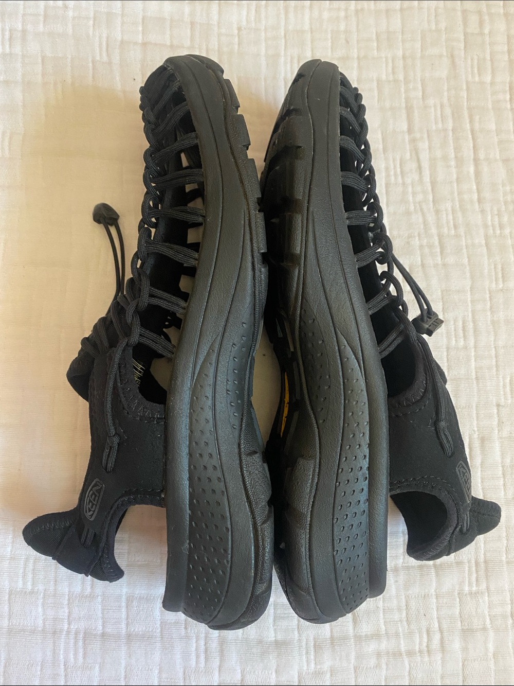 KEEN Black Woven Lace-Up Sandals - Picture 4 of 7